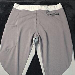 Flag Nor Fail Gray and White Leggings